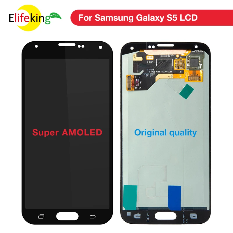 5PCS/Lot Super AMOLED G900f LCD replacement For SAMSUNG Galaxy S5 G900M G900A G900T G900FD Display Touch Screen Digitizer
5PCS/Lot Super AMOLED G900f LCD replacement For SAMSUNG Galaxy S5 G900M G900A G900T G900FD Display Touch Screen Digitizer