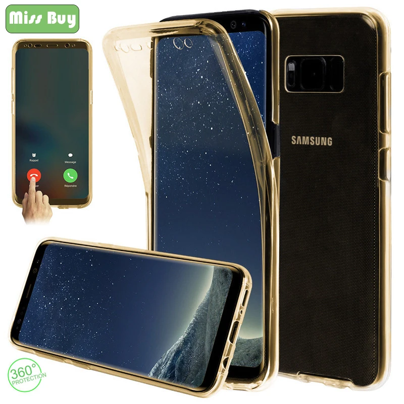 De Lujo Suave TPU silicona cubierta caso completo 360 para Samsung Galaxy Note 9
