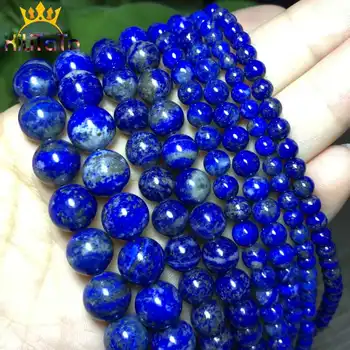 Natural Lapis Lazuli Stone Beads Round Loose Spacer Beads For Jewelry Making DIY Bracelet Necklace Accessories 15'' 4/6/8/10mm
Natural Lapis Lazuli Stone Beads Round Loose Spacer Beads For Jewelry Making DIY Bracelet Necklace Accessories 15'' 4/6/8/10mm