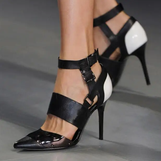 Free Shipping Brand Woman Black White Cuts Out Cheap High Quality Pointed Toe Pu Stiletto Heels Sexy Party Pumps Big Size 47
Free Shipping Brand Woman Black White Cuts Out Cheap High Quality Pointed Toe Pu Stiletto Heels Sexy Party Pumps Big Size 47