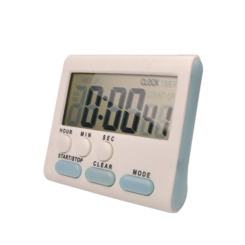 Multi Function timer, alarm clock to remind the timer, magnet LCD screen kitchen timer
Multi Function timer, alarm clock to remind the timer, magnet LCD screen kitchen timer