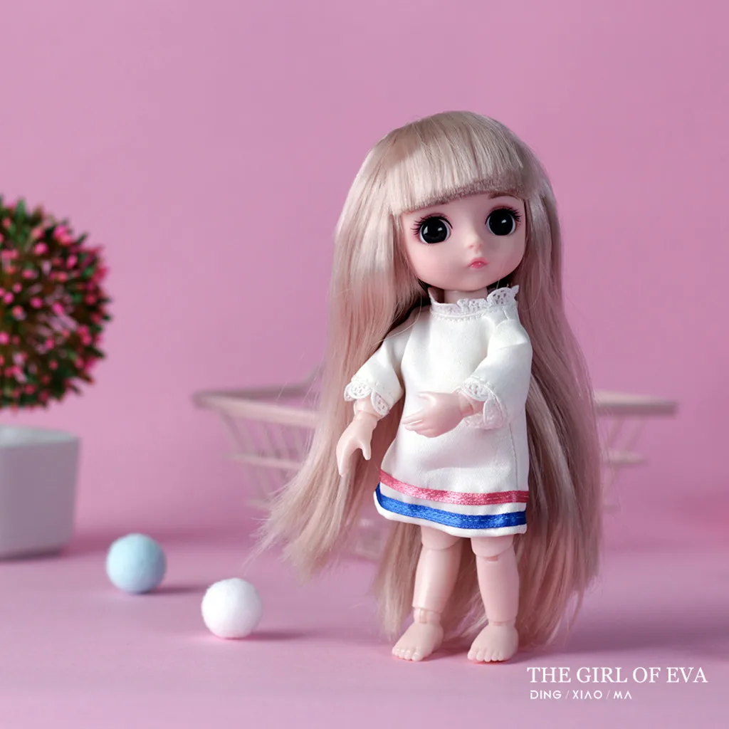 Модная Кукла умная девочка принцесса игрушка многосоставная мини имитация 3D