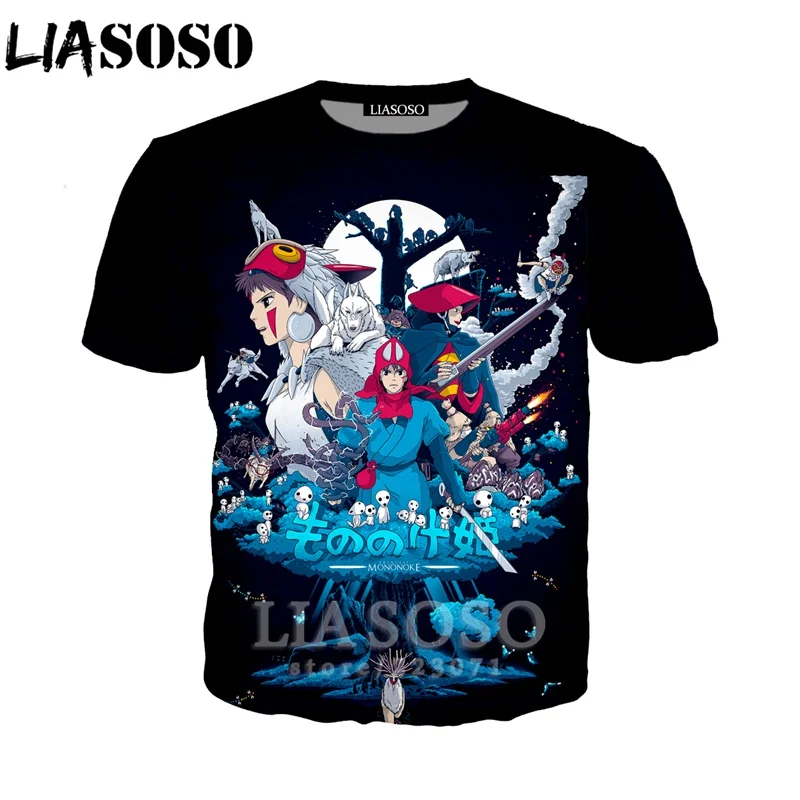 LIASOSO Summer New Men Women Sweatshirt 3D Print Anime Princess Mononoke T Shirt Short Sleeve Top Round Neck Pullover A259-02
LIASOSO Summer New Men Women Sweatshirt 3D Print Anime Princess Mononoke T Shirt Short Sleeve Top Round Neck Pullover A259-02