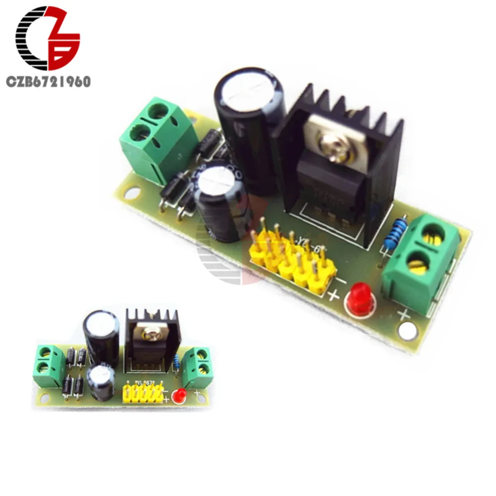 L7805 LM7805 Step Down Converter 7.5V-20V to 5V Regulator Transformers Buck Power Supply Module For Arduino
L7805 LM7805 Step Down Converter 7.5V-20V to 5V Regulator Transformers Buck Power Supply Module For Arduino