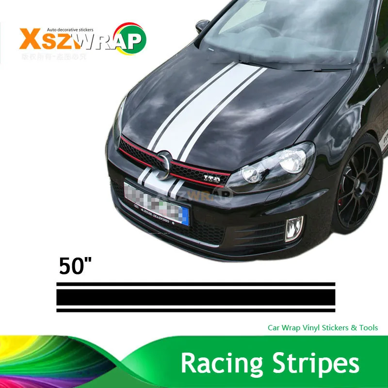 (15*127cm/Roll) 50" Car Styling Hood Roof Tail Decal Vinyl Racing Stripe Sticker For All Cars Golf Polo Fit C2 K2 CT A3
(15*127cm/Roll) 50" Car Styling Hood Roof Tail Decal Vinyl Racing Stripe Sticker For All Cars Golf Polo Fit C2 K2 CT A3