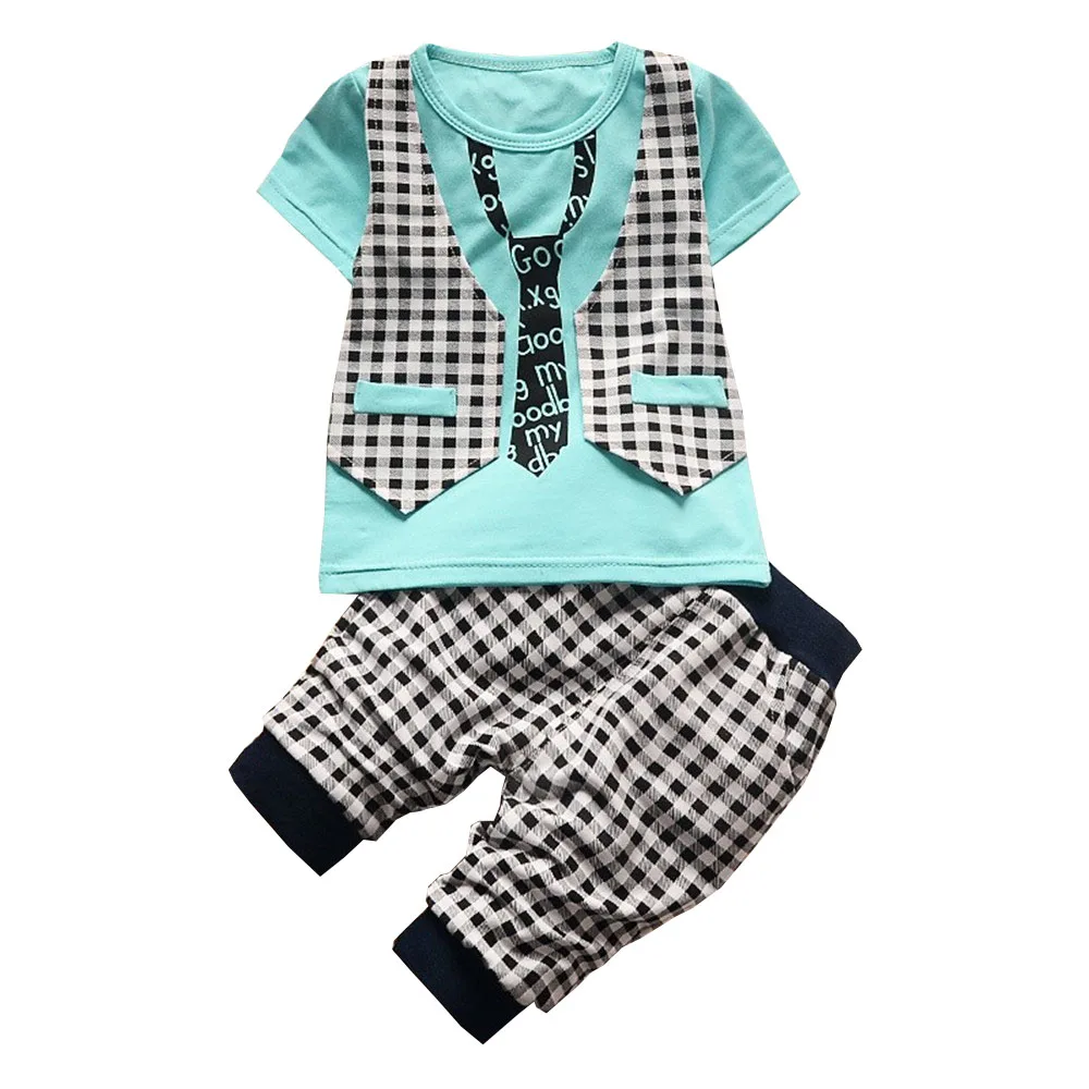 BibiCola Summer Baby Boys Clothing Set 2 pcs Short Sleeve Plaid T-shirt + pants Baby Kids Boys Outfits Summer Clothes Suit
BibiCola Summer Baby Boys Clothing Set 2 pcs Short Sleeve Plaid T-shirt + pants Baby Kids Boys Outfits Summer Clothes Suit