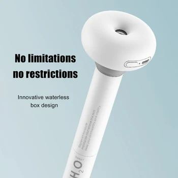 Dismountable Donut USB Humidifier Portable Ultrasonic Mist Maker Aroma Diffuser for Home Office Air Humidifiers White