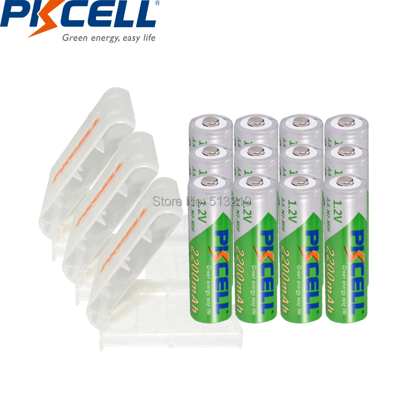 12pcs PKCELL 2200mah AA 1.2v NIMH battery rechargeable Batteries aa LSD battery rechargeable and 3pcs AA/AAA battery holder/case
12pcs PKCELL 2200mah AA 1.2v NIMH battery rechargeable Batteries aa LSD battery rechargeable and 3pcs AA/AAA battery holder/case