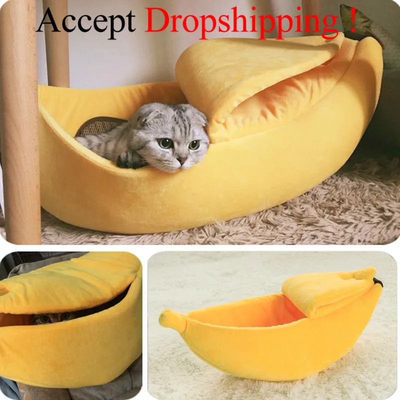 Banana Cat Bed House Cozy Cute Banana Puppy Cushion Kennel Warm Portable Pet Basket Supplies Mat Beds for Cats & Kittens
Banana Cat Bed House Cozy Cute Banana Puppy Cushion Kennel Warm Portable Pet Basket Supplies Mat Beds for Cats & Kittens