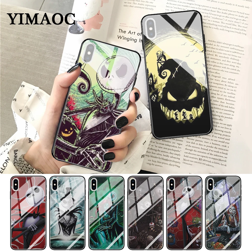 YIMAOC Jack Skellington Funny Halloween Expression Glass Phone Case for Apple iPhone XR X XS Max 6 6S 7 8 Plus 5 5S SE
YIMAOC Jack Skellington Funny Halloween Expression Glass Phone Case for Apple iPhone XR X XS Max 6 6S 7 8 Plus 5 5S SE
