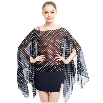 Lady cover-ups fashion bikini cover up summer beach swimwear dots scarf pareo sarong chiffon polyester scarf shawls cover ups
Lady cover-ups fashion bikini cover up summer beach swimwear dots scarf pareo sarong chiffon polyester scarf shawls cover ups