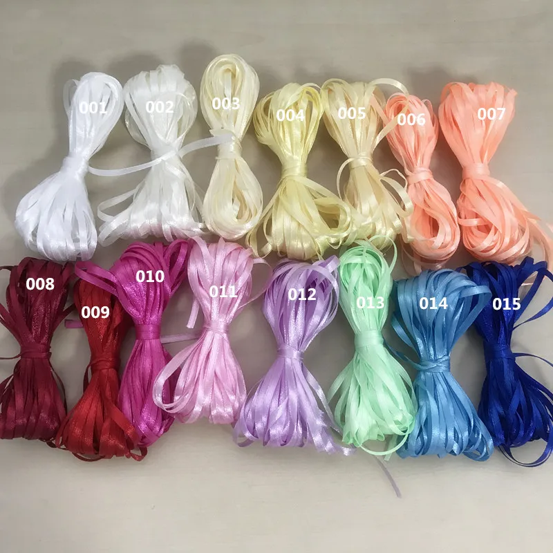 (10 yards/roll) 1/8" (3mm) 15 colors per set High Quality Double Face Satin silk ribbon polyester wholesale Christmas Ribbons
(10 yards/roll) 1/8" (3mm) 15 colors per set High Quality Double Face Satin silk ribbon polyester wholesale Christmas Ribbons