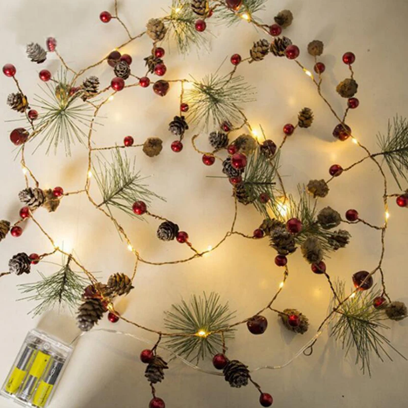 LED Garland Pine Cone Led String Fairy Lights Battery Operated Christmas/Garlands/Wedding/Valentines Decoration Christmas Light
LED Garland Pine Cone Led String Fairy Lights Battery Operated Christmas/Garlands/Wedding/Valentines Decoration Christmas Light