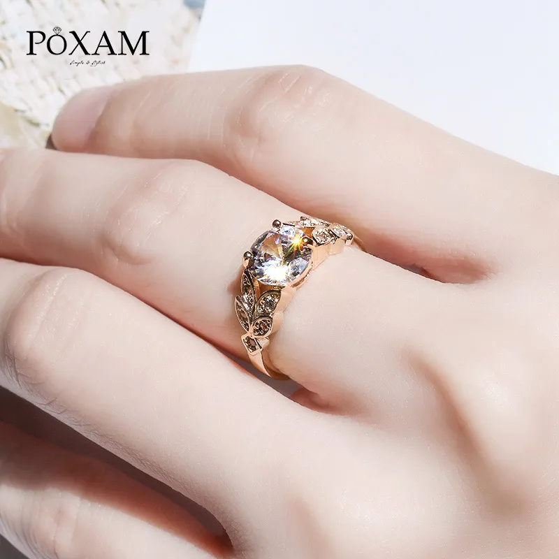 POXAM Rose Gold Luxury Dainty Crystal Engagement Rings for Women 2019 Statement Women's Fashion Wedding Love Ring Finger Jewelry
POXAM Rose Gold Luxury Dainty Crystal Engagement Rings for Women 2019 Statement Women's Fashion Wedding Love Ring Finger Jewelry