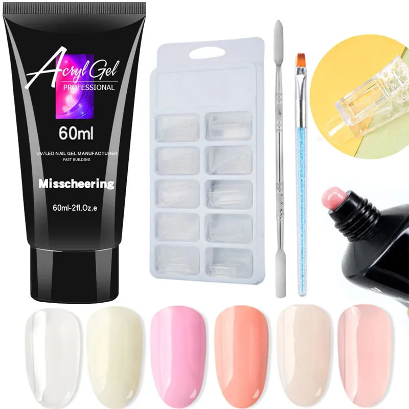 5pcs/set 60ml Poly UV Gel Set Fast Building Finger Extension Crystal UV LED Jelly Acrylic Gel Nail Art Brush Tools Kit
5pcs/set 60ml Poly UV Gel Set Fast Building Finger Extension Crystal UV LED Jelly Acrylic Gel Nail Art Brush Tools Kit