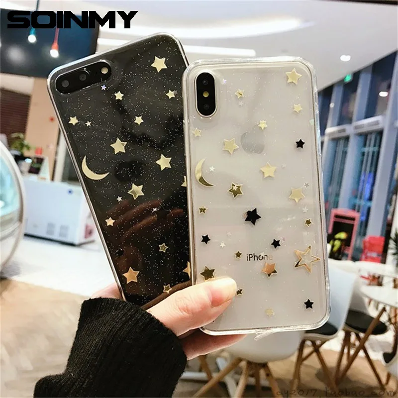 Glitter Moon Star Case For iphone XS MAX transparent soft Silicone funda i 8 phone case For iphone X Max XR 6 6s 7 8 plus cover
Glitter Moon Star Case For iphone XS MAX transparent soft Silicone funda i 8 phone case For iphone X Max XR 6 6s 7 8 plus cover
