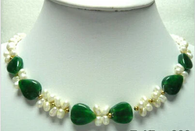 Miss charm Jew961 Real White Pearl Emerald Green Jade Heart Pendant 18KGP Clasp Necklace
Miss charm Jew961 Real White Pearl Emerald Green Jade Heart Pendant 18KGP Clasp Necklace