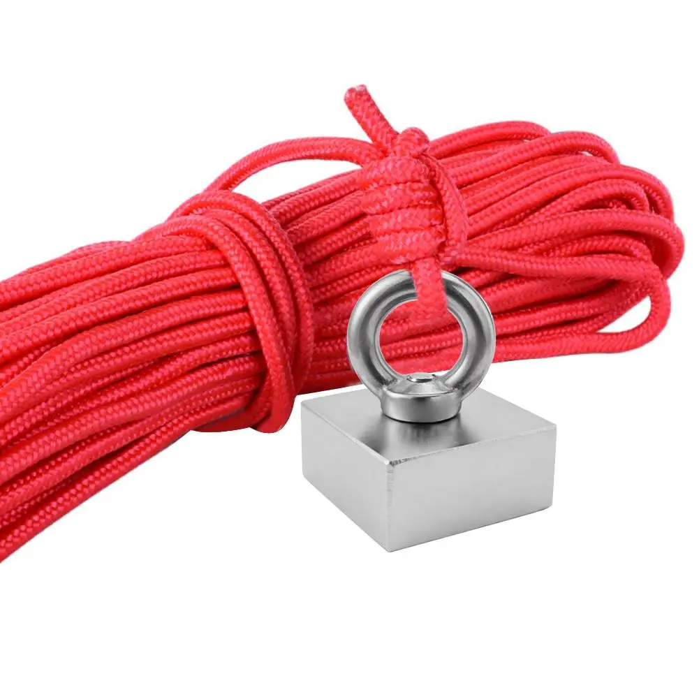 Super Strong Fishing Magnet Neodymium Magnetloop For River And Magnetic Fishing 50*50*25mm Rally Ring With 10m Lock Rope New
Super Strong Fishing Magnet Neodymium Magnetloop For River And Magnetic Fishing 50*50*25mm Rally Ring With 10m Lock Rope New