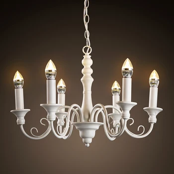 Simple Iron Candle / lamps European Loft Garden Superior Hotel Villa White 6 heads Chandelier Home Lighting ZA ZX147
Simple Iron Candle / lamps European Loft Garden Superior Hotel Villa White 6 heads Chandelier Home Lighting ZA ZX147