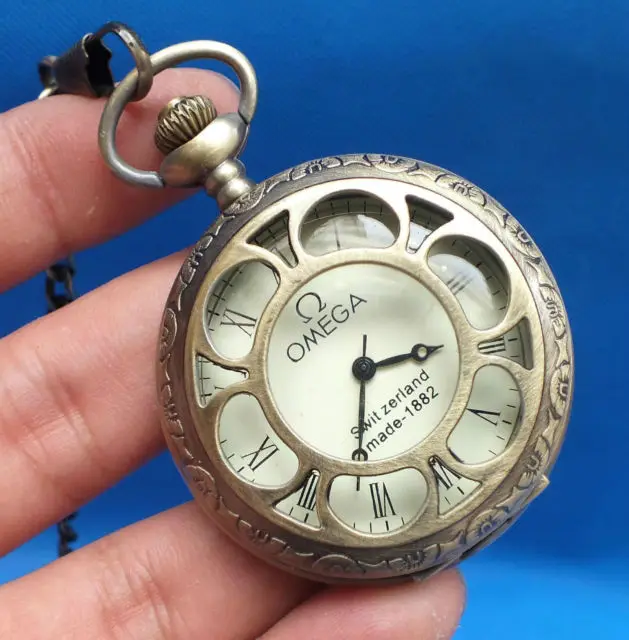 Elaborate Chinese Tibet collection of copper sculpture machinery old pocket watch
Elaborate Chinese Tibet collection of copper sculpture machinery old pocket watch
