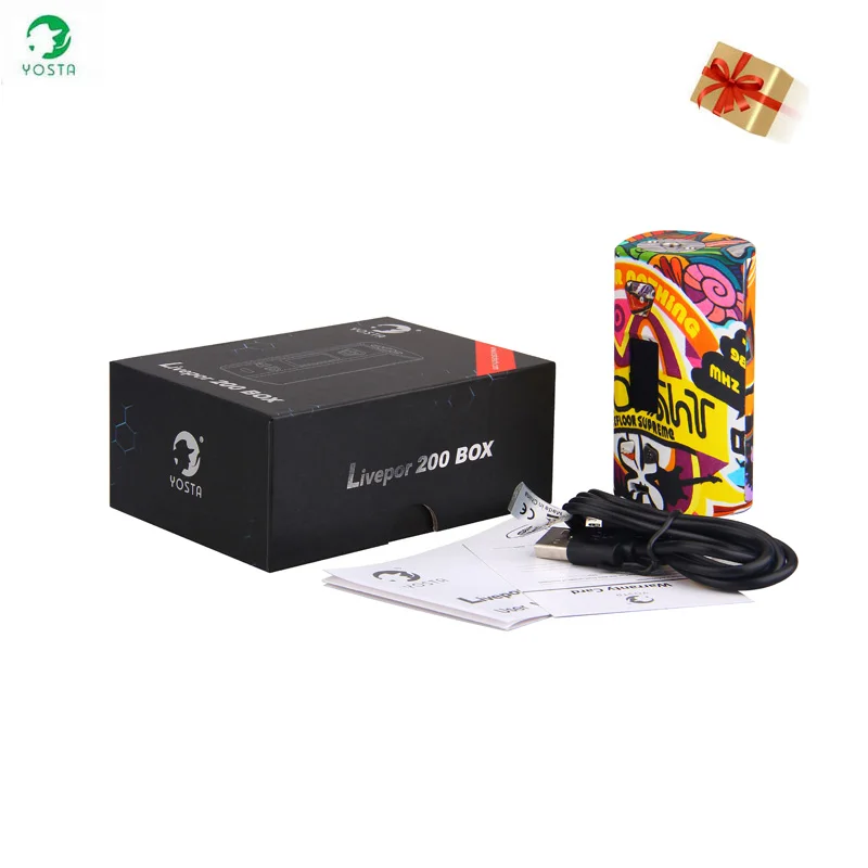 Original Electronic Cigarettes Yosta Livepor 200 Box Mod Dual Battery TC Vaporizer 0.08-3ohm 6 different mode Vape Mod VS WYE 85
Original Electronic Cigarettes Yosta Livepor 200 Box Mod Dual Battery TC Vaporizer 0.08-3ohm 6 different mode Vape Mod VS WYE 85
