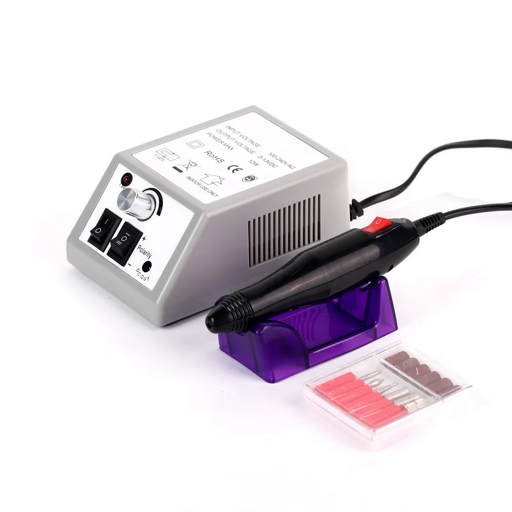 Beau Gel Professional Electric Nail Drill Manicure Machine Files Tools Kit Grinding Glazing Pedicure Tool 20000RPM | Красота и
