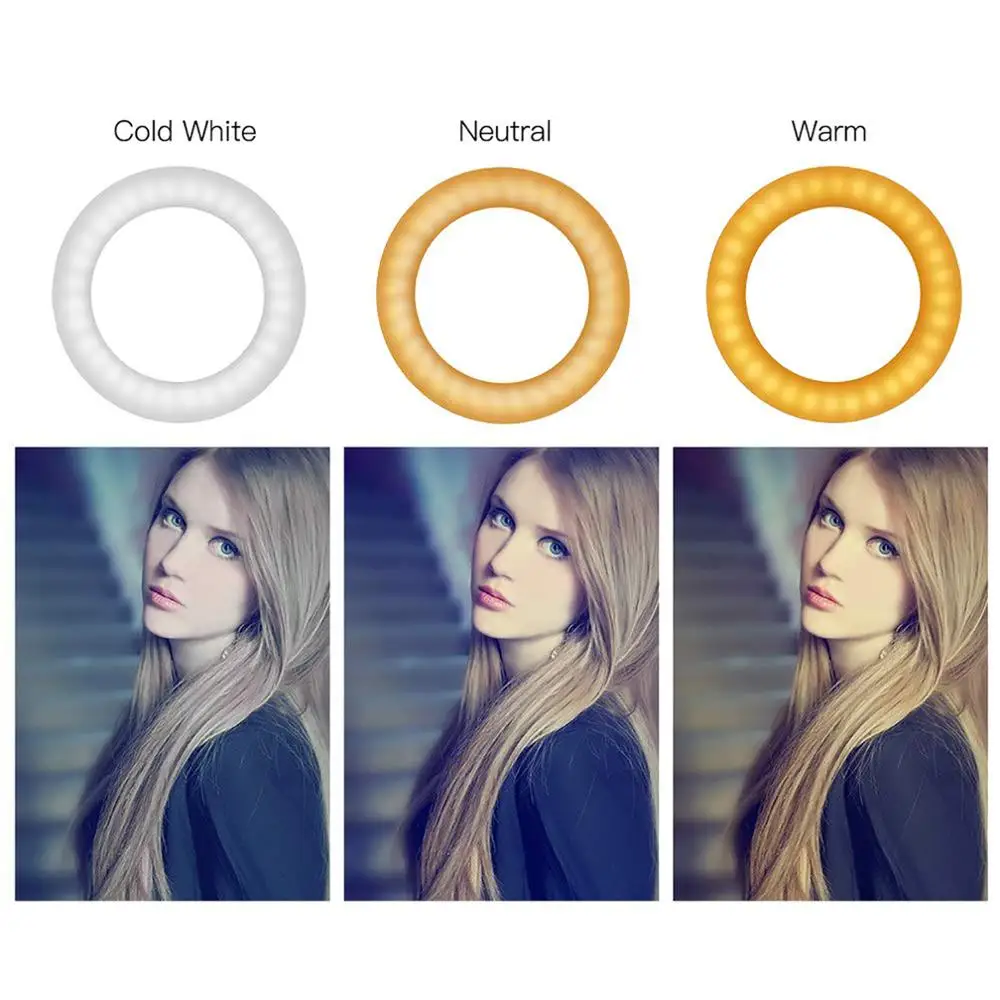 ZOMEI 6" Photography Lighting Dimmable 64 Pcs LED Ring Light Youtube Live Video Makeup Photo Studio Light with USB Plug
ZOMEI 6" Photography Lighting Dimmable 64 Pcs LED Ring Light Youtube Live Video Makeup Photo Studio Light with USB Plug