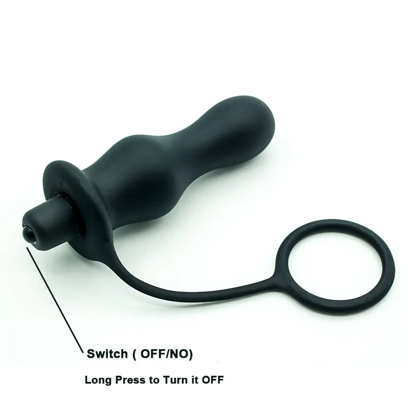 Fantasy Anal Vibrator For Man 10 Speeds Prostate Massage Silicone Sex Toys For Men Delay Climax Butt Plug Masturbator