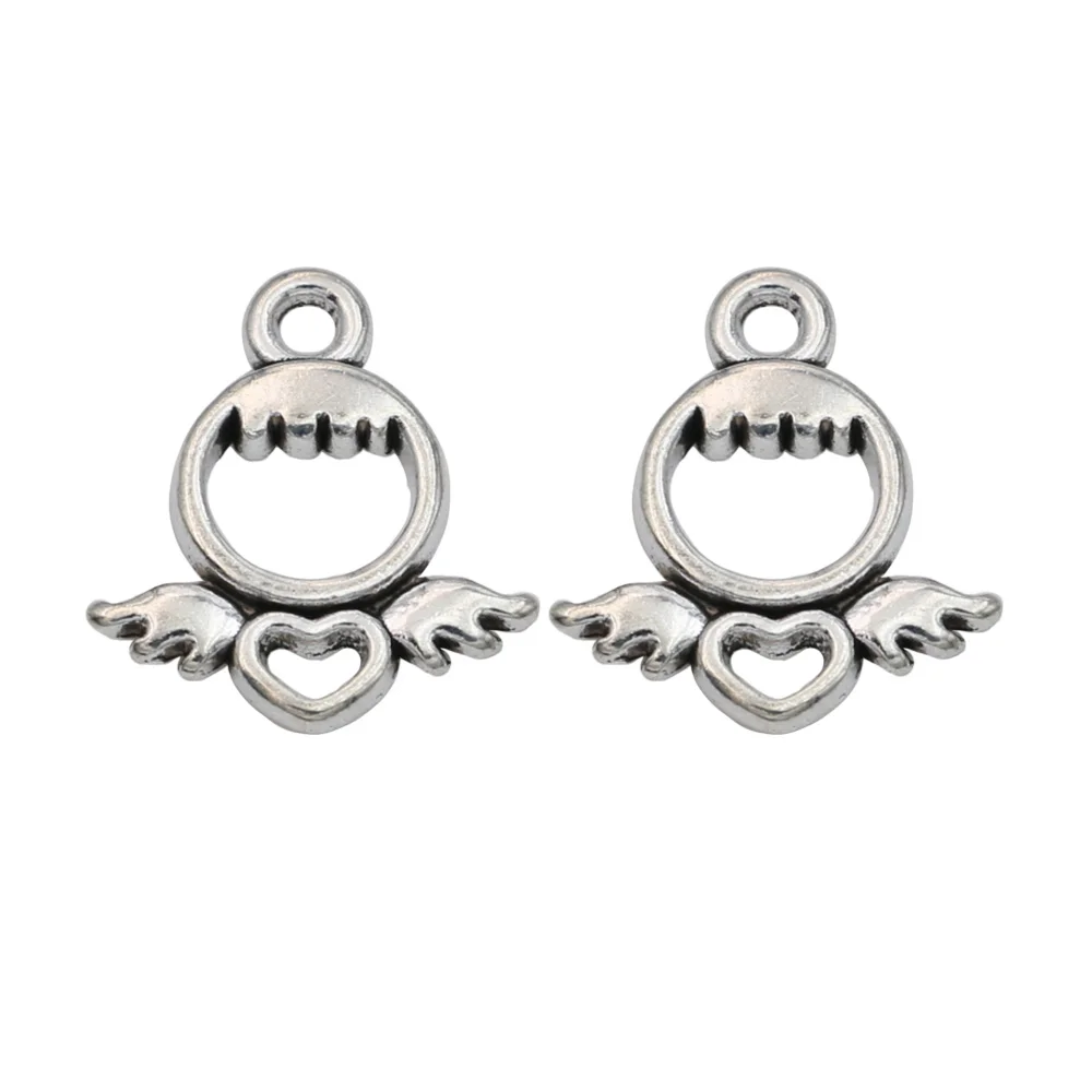 JAKONGO 20pcs Antique Silver Plated Angel Baby Charms Pendants for Necklace Jewelry Making DIY Handmade Craft 18x16mm
JAKONGO 20pcs Antique Silver Plated Angel Baby Charms Pendants for Necklace Jewelry Making DIY Handmade Craft 18x16mm