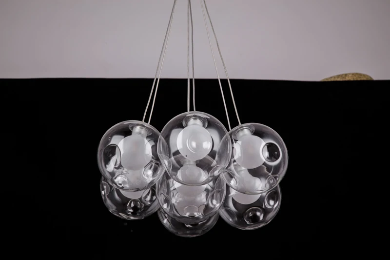 Hanging Glass Pendant Lamp Modern Led Glass Pendant Lights G4 Bulb for Bar Dining Living room -15