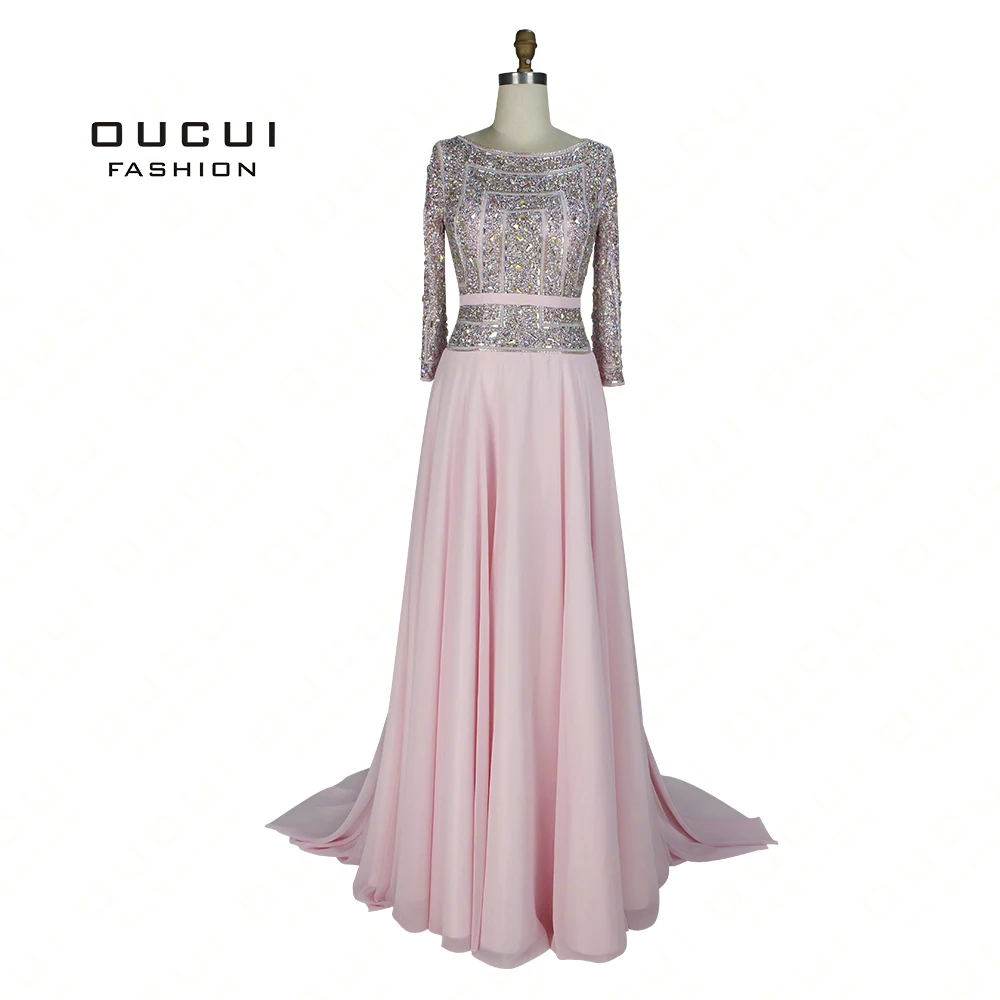 Real Photos Prom Sashes Formal Occasion Full Sleeve Handmade Crystal Beaded Long Evening dress Chiffon OL102803B
Real Photos Prom Sashes Formal Occasion Full Sleeve Handmade Crystal Beaded Long Evening dress Chiffon OL102803B