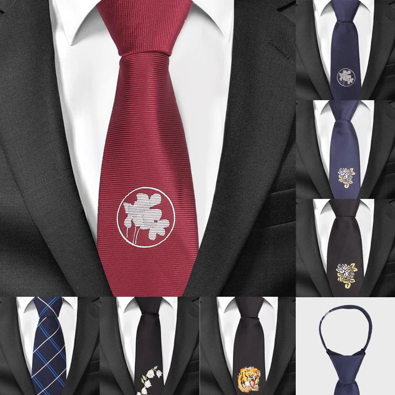 New Skinny Men Zipper Ties Classic Necktie For Suits Business Striped Mens Neck Tie Cravats 5cm Adjustable Groom Neckties
New Skinny Men Zipper Ties Classic Necktie For Suits Business Striped Mens Neck Tie Cravats 5cm Adjustable Groom Neckties