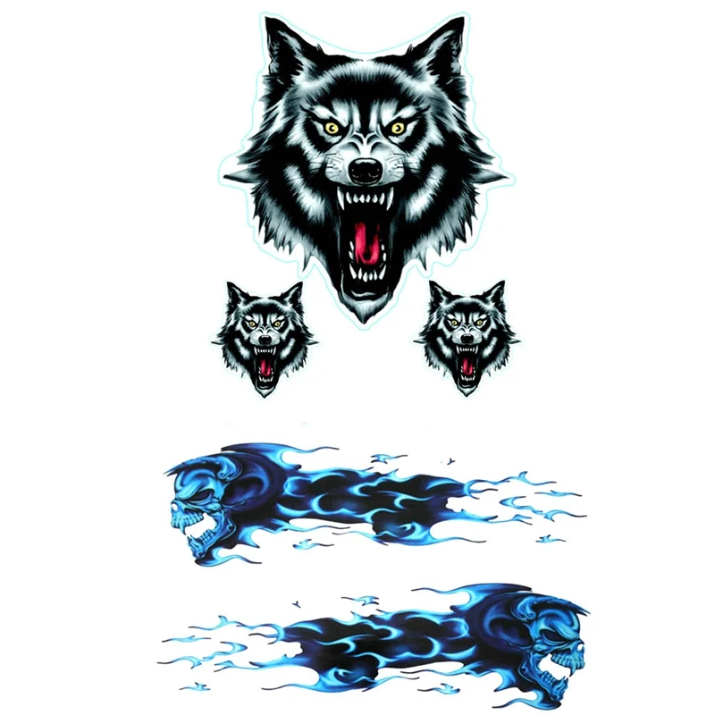 Wolf Head Decals Skull Head Fire Flame Funny Self-adhesive Sticker for Motorcycle Car Door Stickers Truck Helmet Decor
Wolf Head Decals Skull Head Fire Flame Funny Self-adhesive Sticker for Motorcycle Car Door Stickers Truck Helmet Decor
