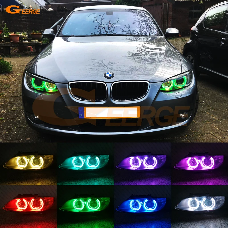 For BMW 3 Series E90 E92 E93 M3 Coupe cabriolet 2007-2013 RF Bluetooth Controller DTM Style Multi-Color RGB LED Angel Eye kit
For BMW 3 Series E90 E92 E93 M3 Coupe cabriolet 2007-2013 RF Bluetooth Controller DTM Style Multi-Color RGB LED Angel Eye kit