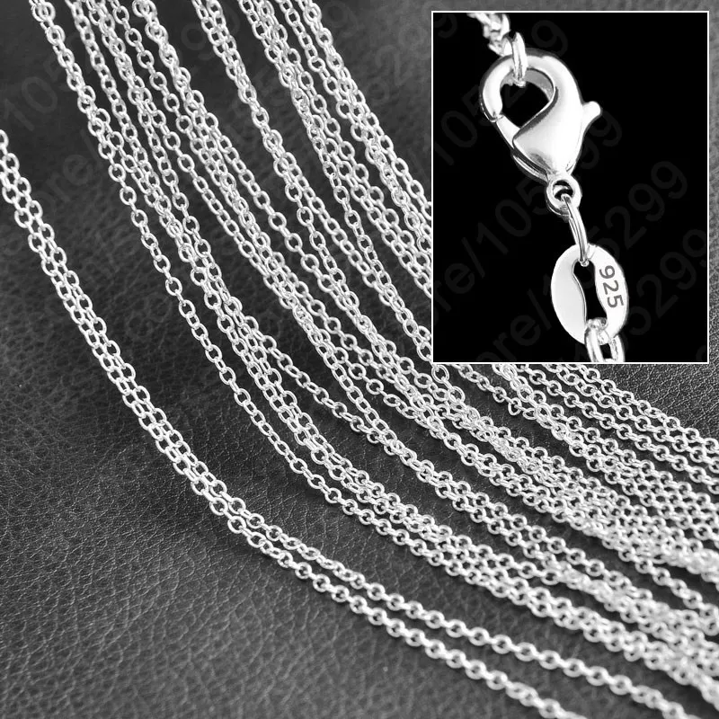 

Good Grade Popular 16-30 Inches Rolo "O" 925 Sterling Silver Fine Jewelry Necklace Chains With Lobster Clasps For Pendant