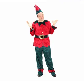 Fantasia Christmas Men Elf Cosplay Costume Men`s Elf Costume Adult Santa's Elf Costume Adult Red&Green Velvet Set For Men Outfit
Fantasia Christmas Men Elf Cosplay Costume Men`s Elf Costume Adult Santa's Elf Costume Adult Red&Green Velvet Set For Men Outfit