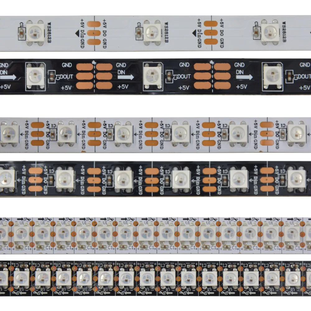 1m/4m/5m WS2812B 30/60/74/96/144 pixels/leds/m Addressable RGB Smart led pixel strip WS2812 IC IP30/IP65/IP67 DC5V
1m/4m/5m WS2812B 30/60/74/96/144 pixels/leds/m Addressable RGB Smart led pixel strip WS2812 IC IP30/IP65/IP67 DC5V