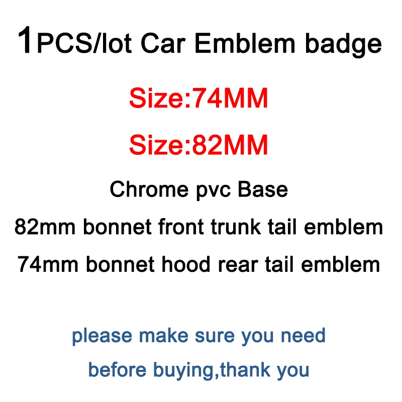 1pcs 82mm 74mm White Blue White Black Car Emblem Badge Hood Front Trunk Rear Logo For E46 E30 E39 E34 E60 E36 E38 M3 M5 M6
1pcs 82mm 74mm White Blue White Black Car Emblem Badge Hood Front Trunk Rear Logo For E46 E30 E39 E34 E60 E36 E38 M3 M5 M6