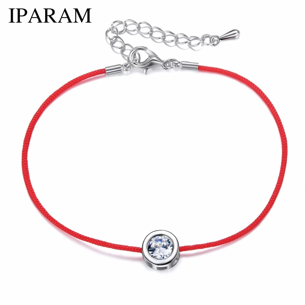 IPARAM Fashion Red String Rope Bracelet Small Cublic Zirconia CZ Bracelets For Women Handmade Crystal Jewelry Lovers Couples
IPARAM Fashion Red String Rope Bracelet Small Cublic Zirconia CZ Bracelets For Women Handmade Crystal Jewelry Lovers Couples