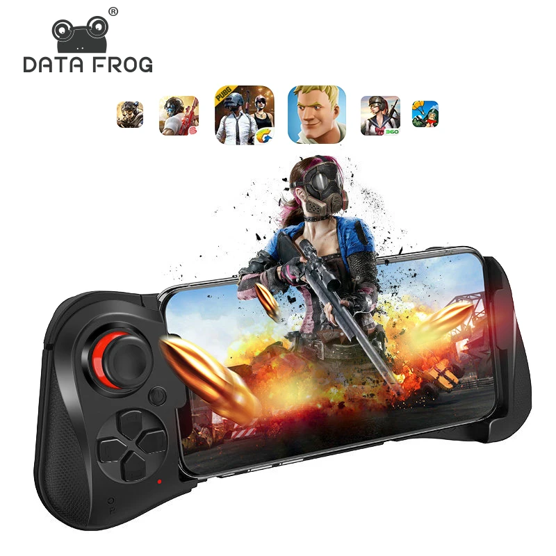Data Frog Wireless Bluetooth Gamepad Android Joystick For Iphone IOS Gaming Controller For PUBG Joypad
Data Frog Wireless Bluetooth Gamepad Android Joystick For Iphone IOS Gaming Controller For PUBG Joypad
