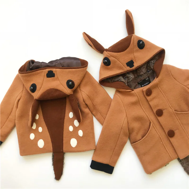Children Cute Deer Design Brown Coat Kids Winter Warm Thick Hooded Outerwear Coat Toddler Boy Girl Clothing Kids Warmer Clothes
Children Cute Deer Design Brown Coat Kids Winter Warm Thick Hooded Outerwear Coat Toddler Boy Girl Clothing Kids Warmer Clothes