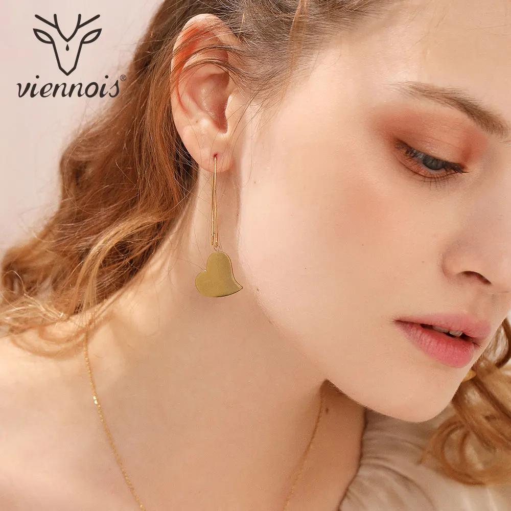 Viennois Trendy Metal Concise Drop Earrings For Women Gold Color Heart Dangle Earrings 2018 Fashion Jewelry
Viennois Trendy Metal Concise Drop Earrings For Women Gold Color Heart Dangle Earrings 2018 Fashion Jewelry