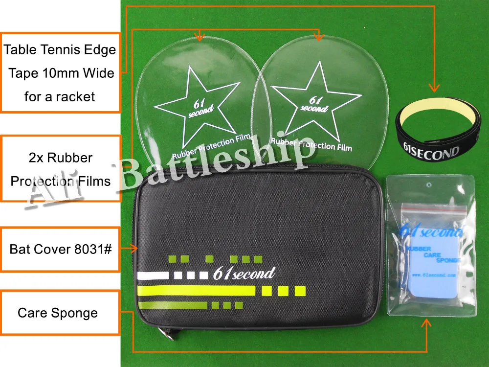 Original 61second Bat Cover 8031 Table Tennis Accessories Set for Table Tennis PingPong Racket
Original 61second Bat Cover 8031 Table Tennis Accessories Set for Table Tennis PingPong Racket