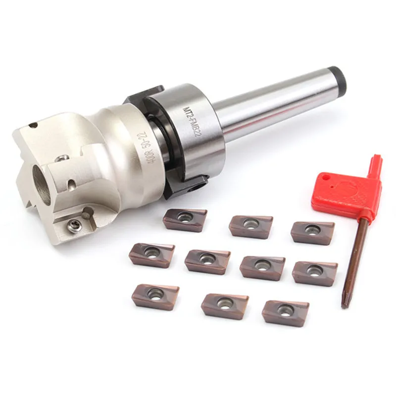 Mill Cutter MT2 M10 &50mm Face End + 10pcs Carbide Insert APMT1604 CNC Mill Milling Cutter Insert Kit Machine Tool Set
Mill Cutter MT2 M10 &50mm Face End + 10pcs Carbide Insert APMT1604 CNC Mill Milling Cutter Insert Kit Machine Tool Set