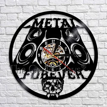 Heavy Metal Music Vinyl Wall Clock Rock n Roll Music Studio Skull Wall Art Decor Handmade Wall Watch Gift For Her Him
Heavy Metal Music Vinyl Wall Clock Rock n Roll Music Studio Skull Wall Art Decor Handmade Wall Watch Gift For Her Him