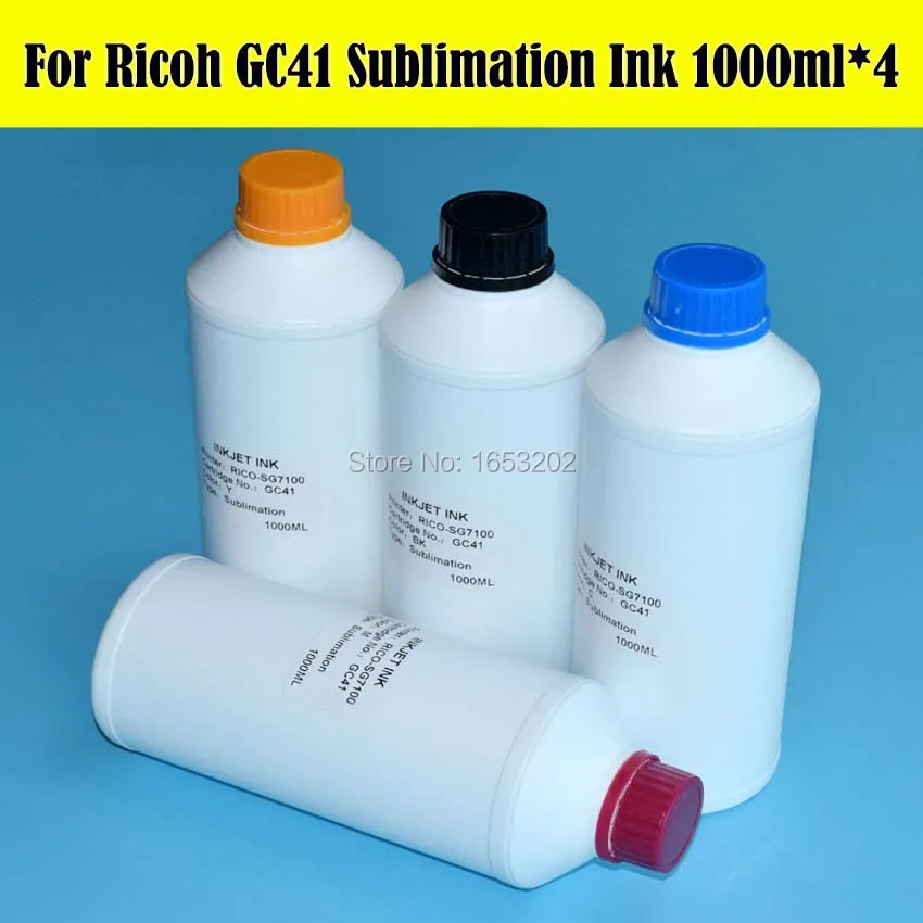 

Popular!! GC41 GC21 GC31 Sublimation Ink For Ricoh Printer Ink For Especially Suit For T-Shirt Phone Shell Cups 4Liter/Set