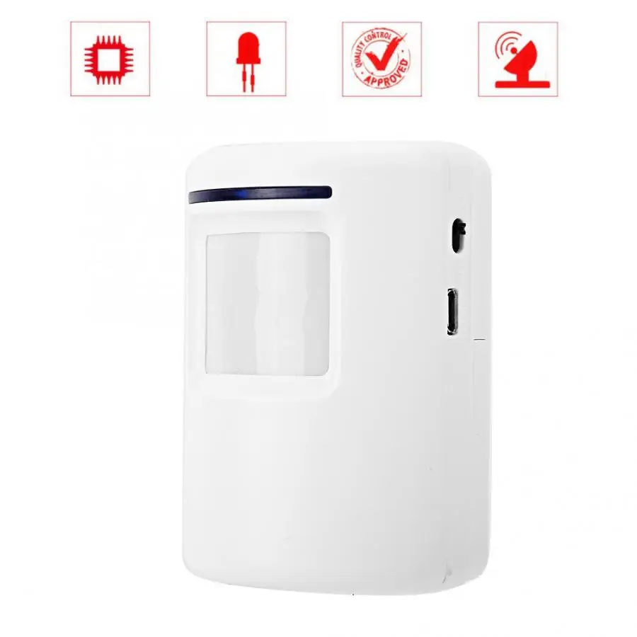 Wireless 2V1 IR Doorbell PIR Motion Sensor Receiver Entry LED Alert Alarm 110-240 V
Wireless 2V1 IR Doorbell PIR Motion Sensor Receiver Entry LED Alert Alarm 110-240 V