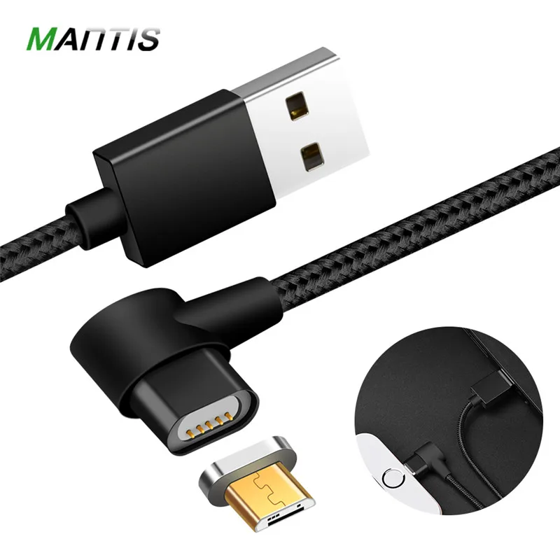 MANTIS 90 Degree 1M Magnetic Cable 2.4A Fast Data Charging Cable for Xiaomi Redmi 4X Note 4X Samsung Galaxy HTC for Huawei
MANTIS 90 Degree 1M Magnetic Cable 2.4A Fast Data Charging Cable for Xiaomi Redmi 4X Note 4X Samsung Galaxy HTC for Huawei
