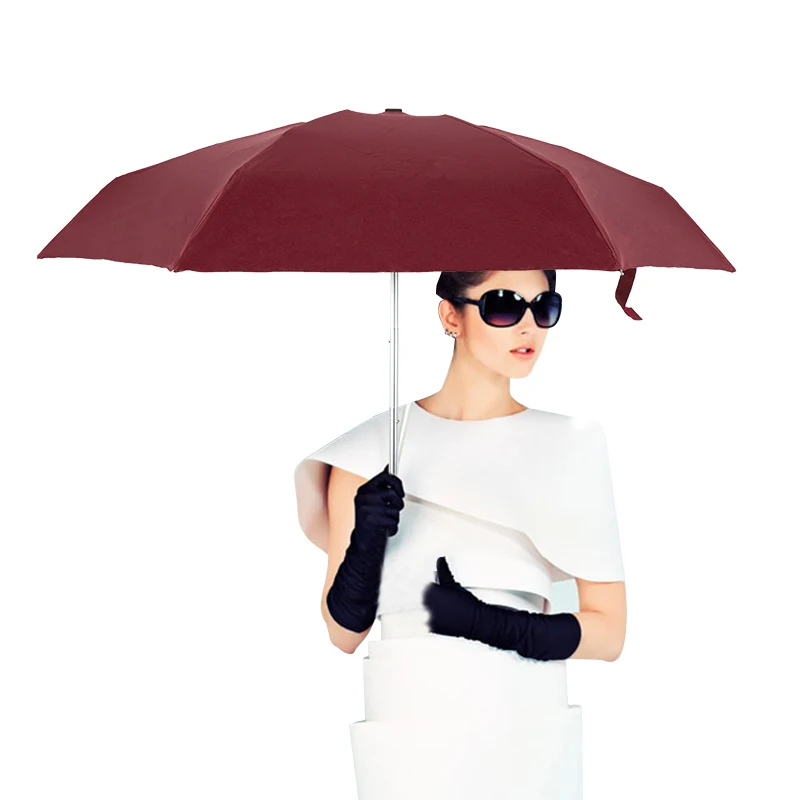 Fancytime 200g Mini Small Umbrella Folding Umbrella Pocket Women Kids Umbrella Anti-UV Women's Umbrella Sunny Rainy