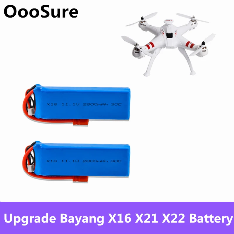 2Pcs X16 11.1V 2800mAh Battery For BAYANGTOYS X16 X21 X22 Yiqing X8 Quadcopter Spare Parts For RC Camera Drone Accessories
2Pcs X16 11.1V 2800mAh Battery For BAYANGTOYS X16 X21 X22 Yiqing X8 Quadcopter Spare Parts For RC Camera Drone Accessories